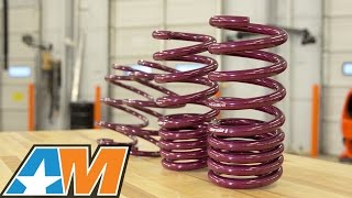 20152017 Mustang Vogtland Sport Plus Lowering Spring Kit GT Review amp Install [upl. by Schonthal664]