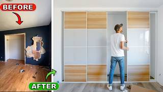 2000 Modern Sliding Closet Door Upgrade  Income Property Renovation [upl. by Llirrem16]