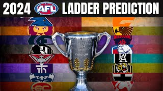 AFL 2024 Early Ladder Prediction [upl. by Llehcim517]