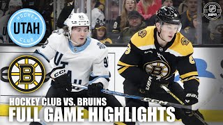 Utah Hockey Club vs Boston Bruins  Full Game Highlights  ESPN NHL [upl. by Nywnorb]