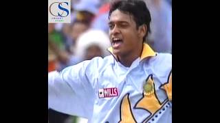 Debasis Mohanty Troubles Nathan Astle With Great Swing Bowling [upl. by Hettie]