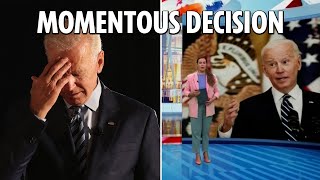 World reacts to stunning moment in American history as Biden bows out of US presidential race [upl. by Lomasi]