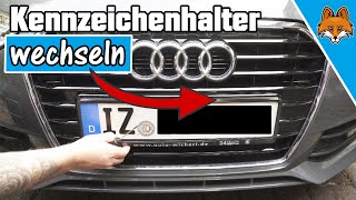 Kennzeichenhalter wechseln  einfache Anleitung 🚗✅ [upl. by Adnilev]