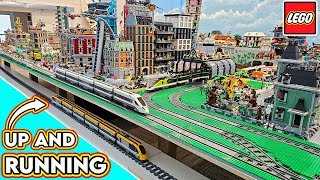 Underground LEGO City Train Running [upl. by Gerianne]