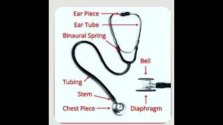 stethoscope use stethoscop part name stethoscope medicaleducation [upl. by Earlie]