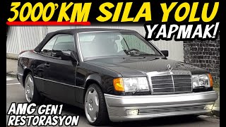 3000 km CABRİO OTOMOBİLLE SILA YOLU YAPMAK  MERCEDES BENZ A124 CABRİO 300CE24 RESTORATION [upl. by Ahsirak]