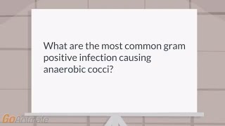 The most common anaerobic gram positive infections [upl. by Nhoj]