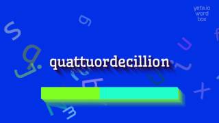 How to say quotquattuordecillionquot High Quality Voices [upl. by Alduino]