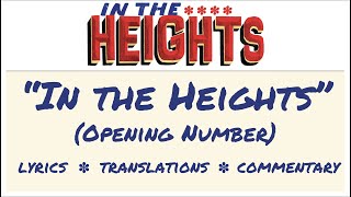 quotIn the Heightsquot  Lyrics Translations amp Dumb Commentary [upl. by Sulamith955]