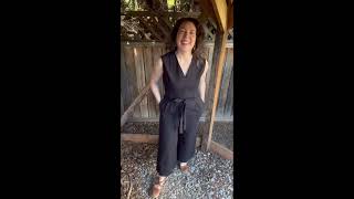 Velouria Fit Talks  Jasper Jumpsuit in Black [upl. by Hamil]