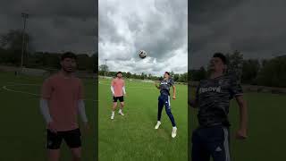 ONE TOUCH FOOTBALL CHALLENGE WHILE FILMING POV [upl. by Consuelo]