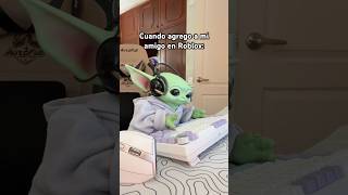 Por qué se pone nombres tan raros 😠créditos elllanas humor meme babyyoda roblox [upl. by Sibella394]