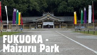 4K Day Walk in Fukuoka  Maizuru Park [upl. by Ginevra]