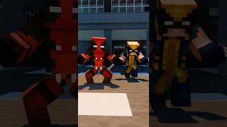 Deadpool and Wolverine Vs Deadpool Corp minecraft hero [upl. by Ellekcir833]