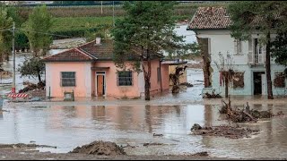 Lalluvione tornò e due settimane dopo la diga di Traversara cedette nuovamente drone Наводнение [upl. by Eirehc]