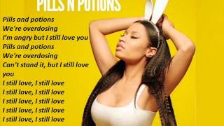 Nicki Minaj  Pills amp Potions with Lyrics Instrumental [upl. by Urbana]