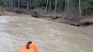 Kayaking the Penatangore River Kincardine Ontario March 1524 part 1 [upl. by Leirvag873]