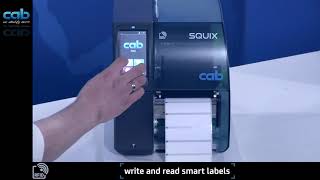 UHF RFID label printer SQUIX  UHFRFIDEtikettendrucker SQUIX [upl. by Trella]