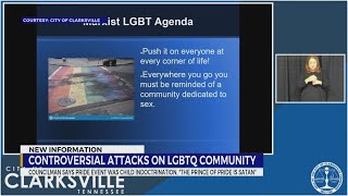 Clarksville Tennessee councilman says LGBTQ community has quotagendaquot [upl. by Nnyleak]