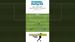 Combination Shooting Drill U8U9U10 amp above soccertraining coaching football [upl. by Loriner]