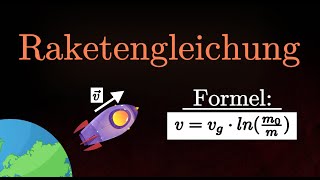 Raketengleichung  Herleitung Beispiel Impulserhaltung Physik [upl. by Anat]