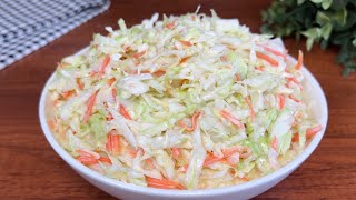 HOW TO MAKE THE BEST COLESLAW SALAD [upl. by Aedni]