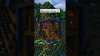 Minecraft Modern Mountain House 🏠 minecraft [upl. by Blau]