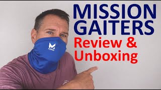 Mission Gaiter Review  Unboxing  Face Mask Alternative without ear loops [upl. by Lindsley]