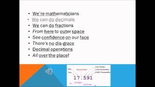 Decimals Fractions and Percents Rock Math SingAlong Song [upl. by Janel679]