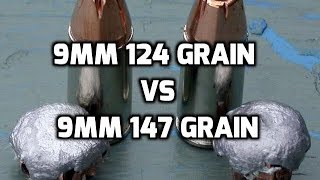 9MM 124 Grain vs 147 Grain [upl. by Eckardt626]