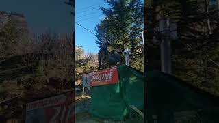 zipline adventure travel travelvlog manali [upl. by Adnamahs475]