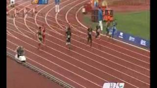 Oscar Pistorius  100m T44 Final  Beijing Paralympics [upl. by Reinhart]