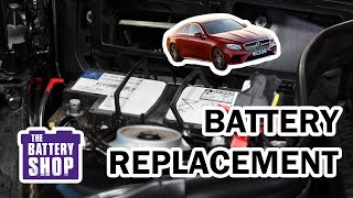 MercedesBenz E350 MainAux  New Battery Install [upl. by Polak142]