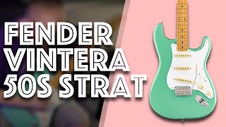 The BEST STRAT tone Ive EVER had  Fender Vintera 50s Stratocaster [upl. by Gilly310]