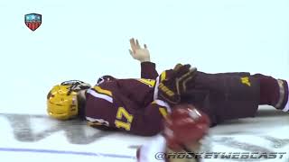 Massive NCAA and College Hockey Hits [upl. by Ardnahs225]