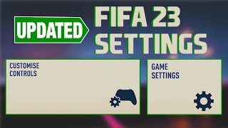 UPDATED FIFA 23 CONTROLLER amp GAME SETTINGS [upl. by Aikemahs]