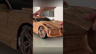 Unique Wooden Version of the Bugatti La Voiture Noire [upl. by Goraud966]