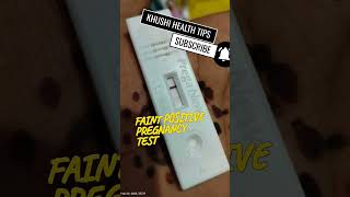 Faint positive pregnancy test  pregnancy test positive pregnancytestathome evaporation short [upl. by Dot]