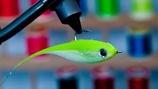 Crafty Point Up Baitfish  Underwater Footage  craft fur streamer fly that swims hook point up [upl. by Erinn698]