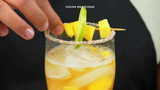 COMO HACER Michelada con Mango y limón  recetas Fáciles [upl. by Anees]