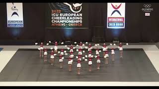 ICU Europeans 2022 Junior Pom  Team Norway KCD Fierce [upl. by Yelkrab]