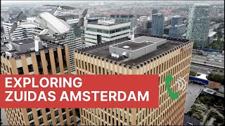 Dronebeelden van de Zuidas in Amsterdam [upl. by Yeslah]