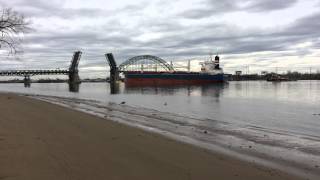 Nord Explorer Ship IMO  9403097 Tacony Palmyra Bridge [upl. by Daye657]