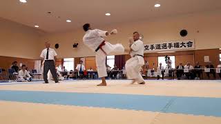 Kumite Uechi ryu karate  All Okinawa KarateDo Championship Series 2018 [upl. by Cavil]