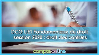 Sujet et corrigés du DCG 2020  UE1 Fondamentaux du droit [upl. by Erusaert93]