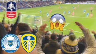 😱 SCENES AS BAMFORD BAGS 20YARD VOLLEY Peterborough United 03 Leeds United  FA Cup 202324 [upl. by Oivaf]