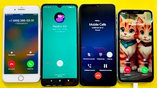 Insane iPhone 8 Pro Redmi A3 Xiaomi Poco C40 iPhone 11 Cool 😎 Calls [upl. by Kciderf366]