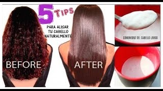 5 TIPS PARA ALISAR TU CABELLO NATURALMENTE con remedios caseros [upl. by Alyahsat527]