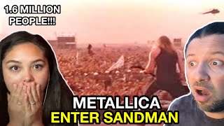 😱 METALLICA Enter Sandman LIVE 1991 MOSCOW  REACTION [upl. by Ahsatsan]