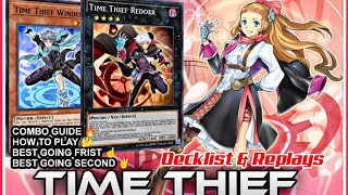 BEST XYZ DECK TIME THIEFCOMBO GUIDE How To Play Combos BEST Going Frist And Second🔥🔥IN DUEL LINKS [upl. by Nilved]